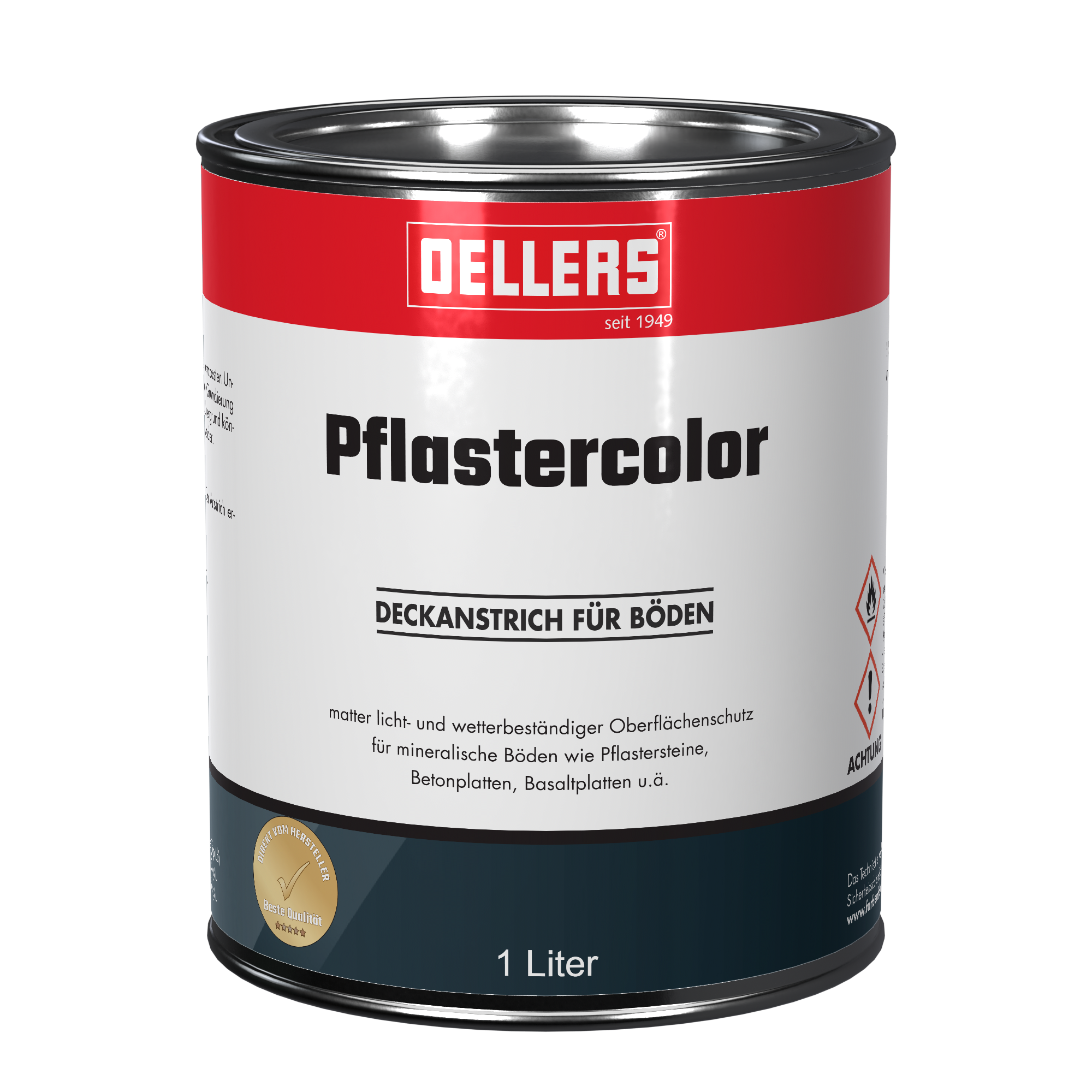 1 Liter Pflastercolor OELLERS Dose 1 Liter Pflastercolor OELLERS Bodenanstrich